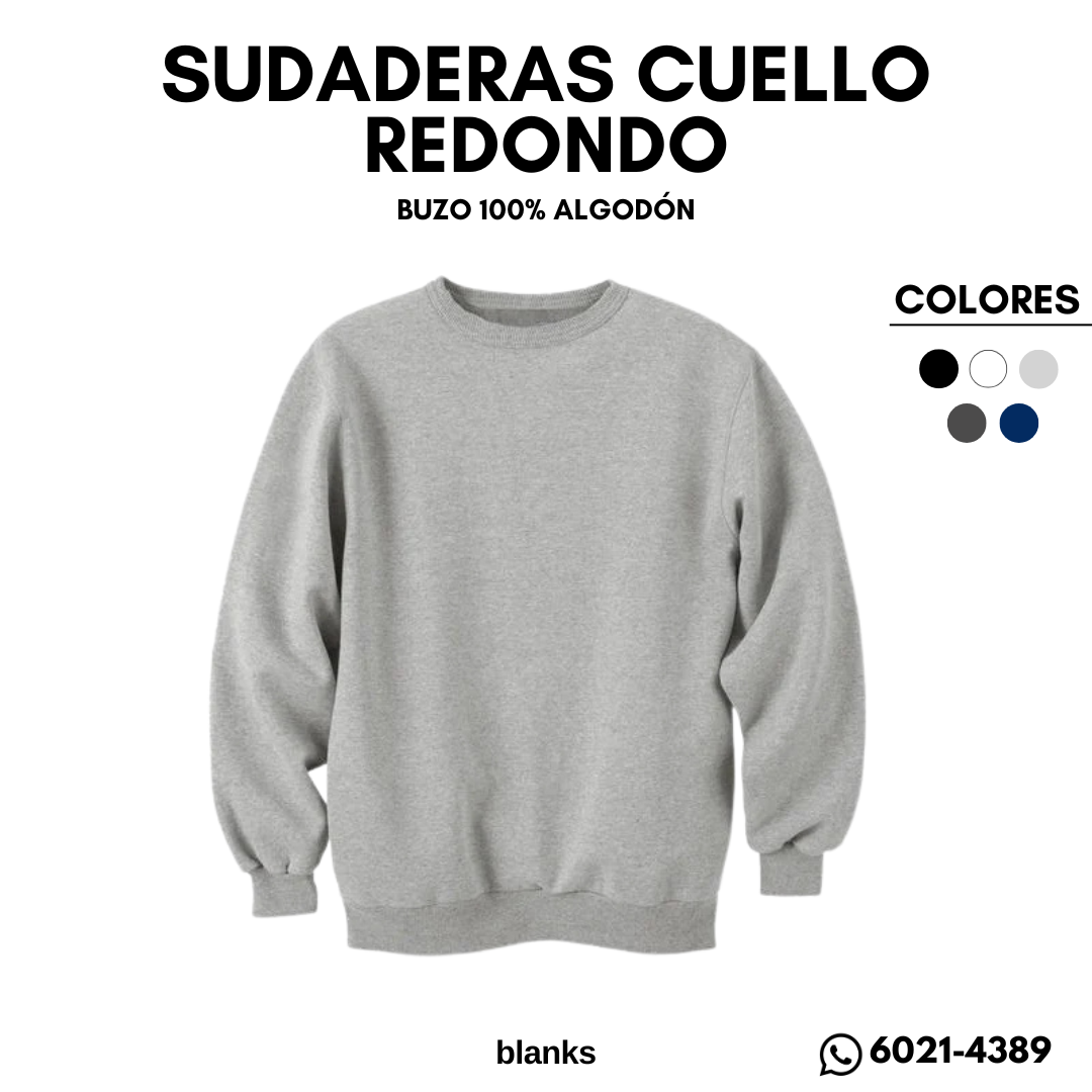 SUDADERA CUELLO REDONDO
