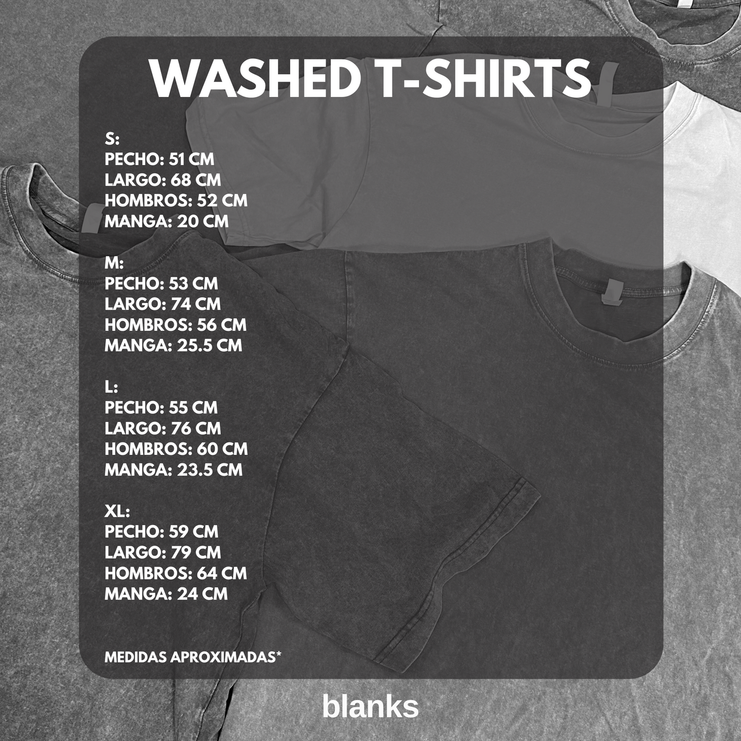 CAMISETAS WASHED