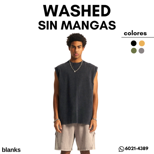 SIN MANGAS WASHED