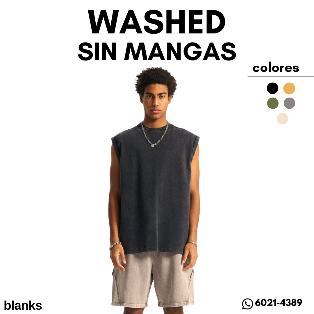SIN MANGAS WASHED