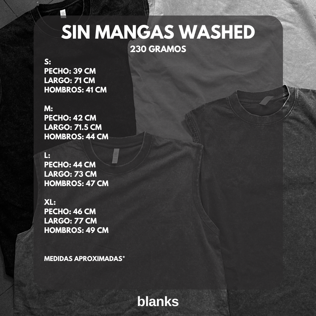 SIN MANGAS WASHED