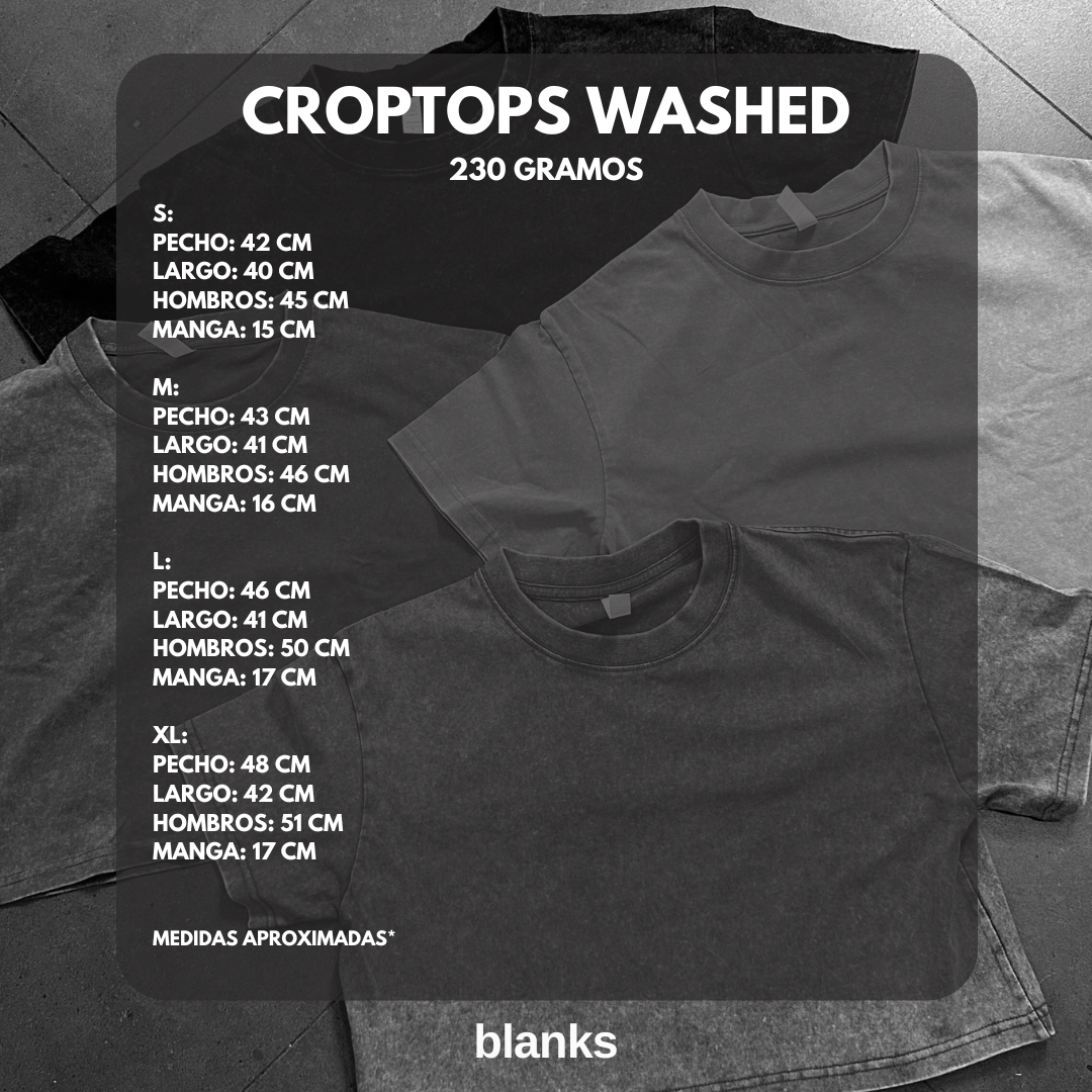 CROPTOP WASHED
