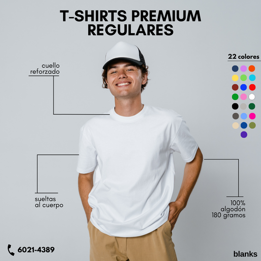 CAMISETAS REGULAR XS-S-M-L