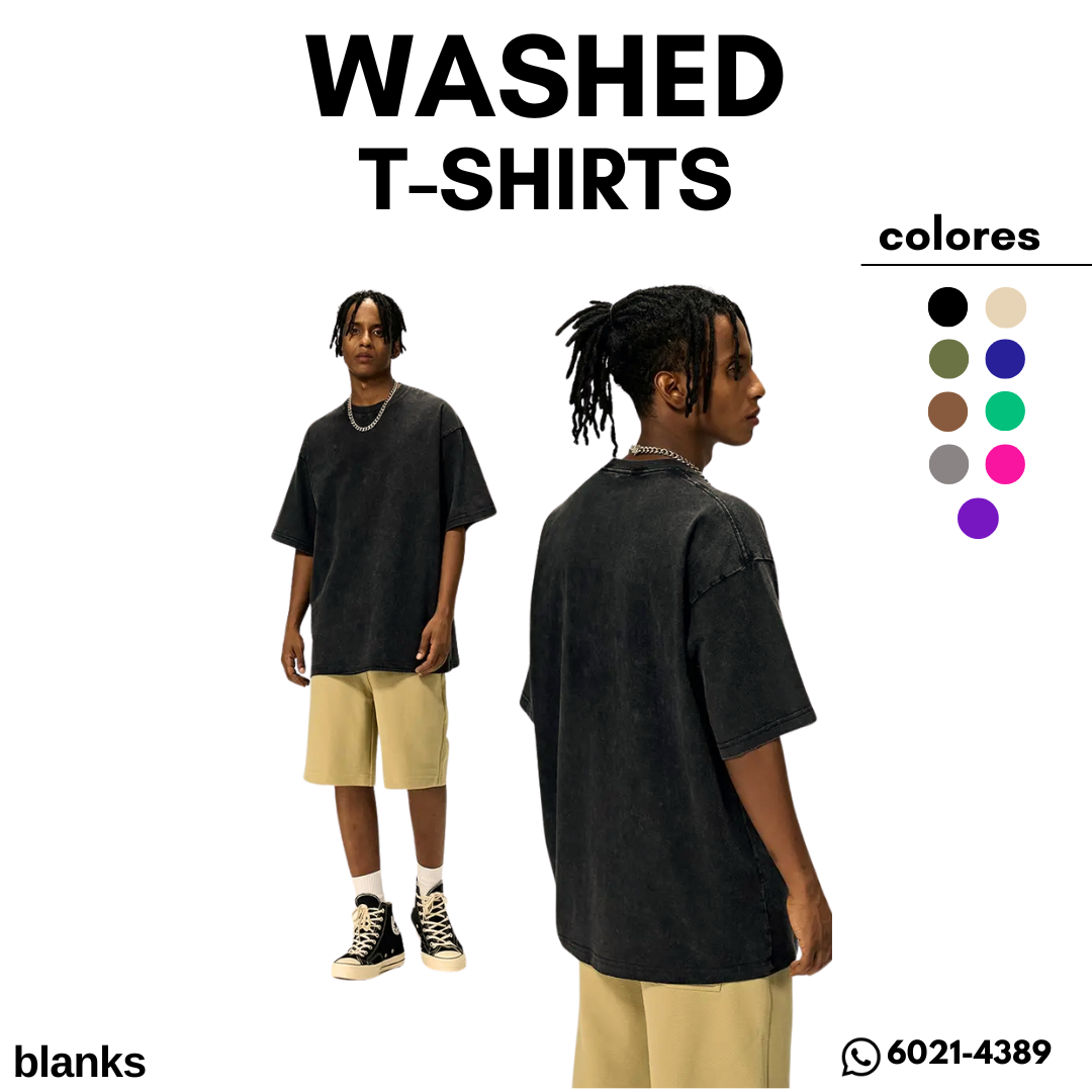 CAMISETAS WASHED