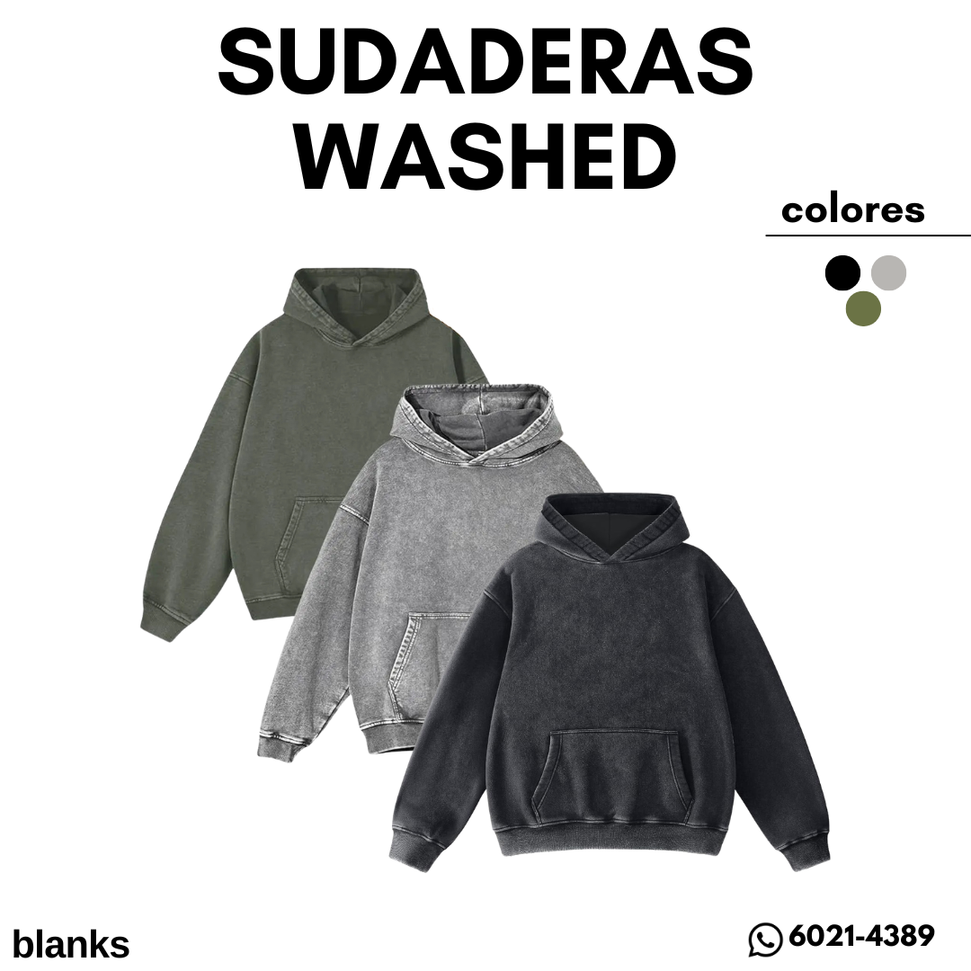 SUDADERA WASHED