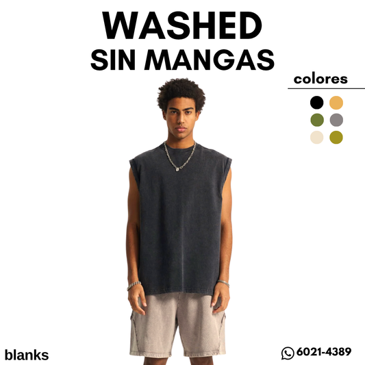 SIN MANGAS WASHED