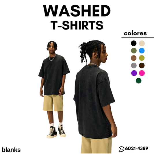 CAMISETAS WASHED OVERSIZED